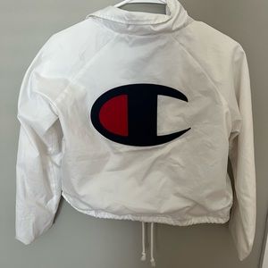 Champion- white cropped jacket
